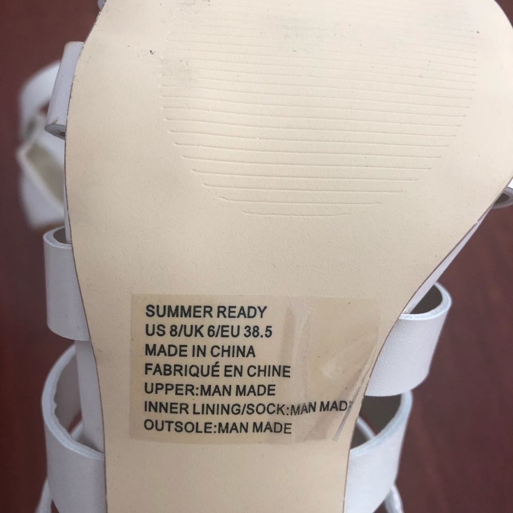 Off white caged sandals - Picture 7 of 7